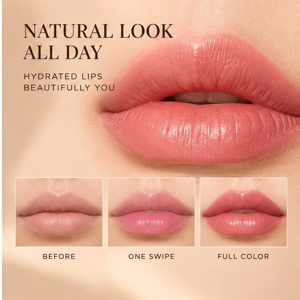 MELYVIO Black Case Metallic Bullet Long-Lasting Moisturizing Lipstick