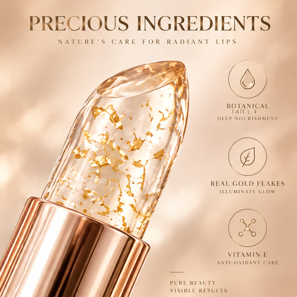 MELYVIO Crystal Gold Flake Lip Balm