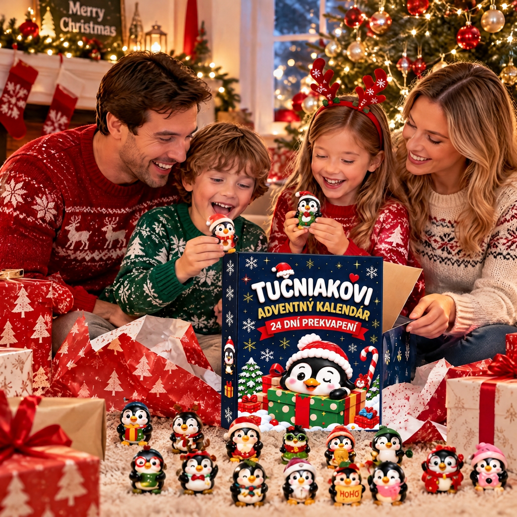 🔥🐧  Vianočná špeciálna ponuka: 50% zľava🎄- 24 Dní Plných Prekvapení s Tučniakmi – Vianočný Adventný Kalendár🎁1