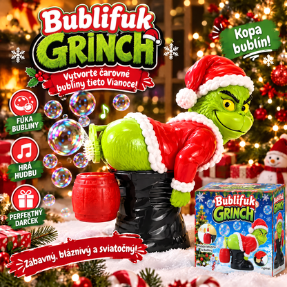 🎄 Vianočný automatický bublifuk Grinch so zvukovými efektmi 🫧