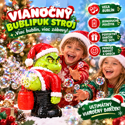 🎄 Vianočný automatický bublifuk Grinch so zvukovými efektmi 🫧