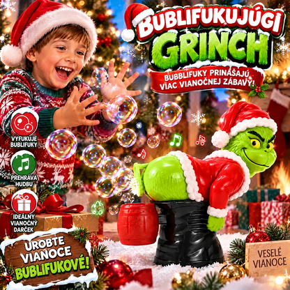 🎄 Vianočný automatický bublifuk Grinch so zvukovými efektmi 🫧
