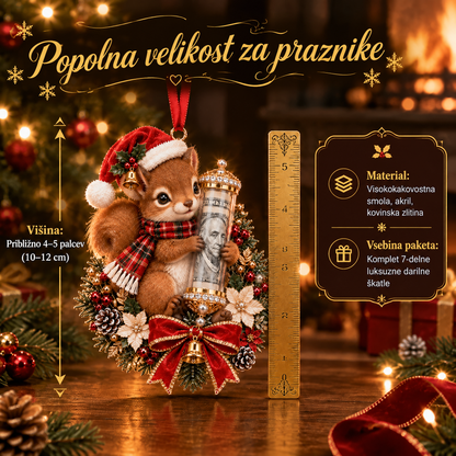 🎄Vianočná zľava 50 %🎁 Vianočná ozdoba s roztomilým zvieratkom na darovanie peňazí – ozdoba na vianočný stromček 🎖️