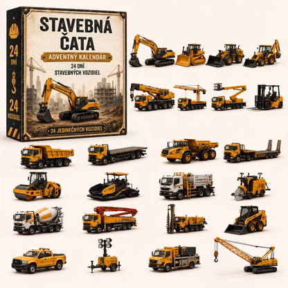 🔥 AKCIA KONČÍ: UŠETRITE 50 % - 🎁 24-dňový adventný kalendár s vozidlami: 🚜 Zostavte si vlastnú flotilu 🚜