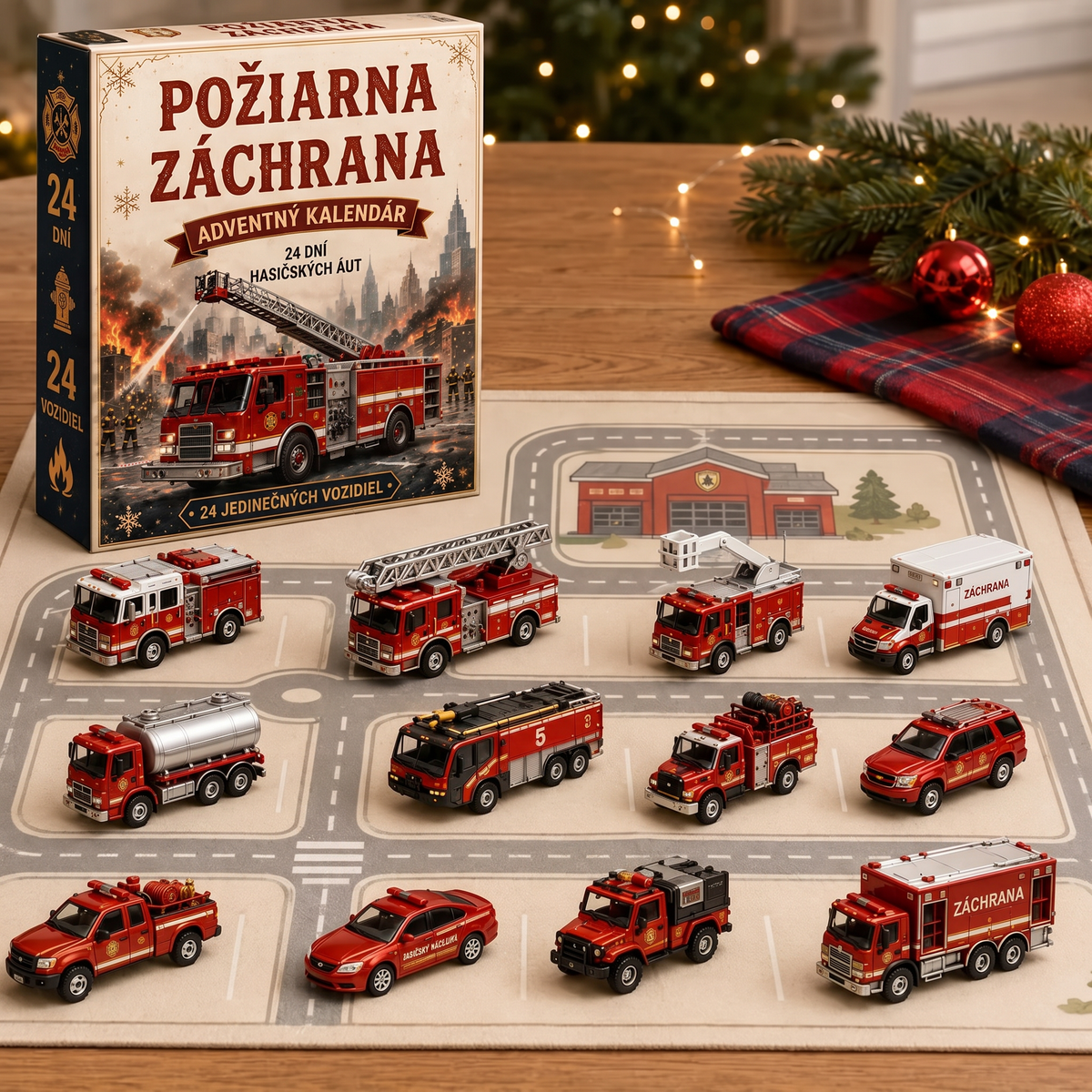 🔥 AKCIA KONČÍ: UŠETRITE 50 % - 🎁 24-dňový adventný kalendár s vozidlami: 🚜 Zostavte si vlastnú flotilu 🚜