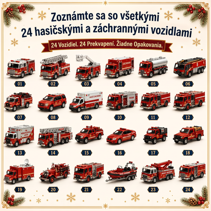 🔥 AKCIA KONČÍ: UŠETRITE 50 % - 🎁 24-dňový adventný kalendár s vozidlami: 🚜 Zostavte si vlastnú flotilu 🚜