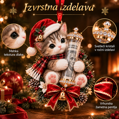 🎄Vianočná zľava 50 %🎁 Vianočná ozdoba s roztomilým zvieratkom na darovanie peňazí – ozdoba na vianočný stromček 🎖️