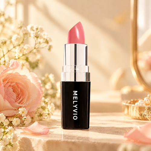 MELYVIO Black Case Metallic Bullet Long-Lasting Moisturizing Lipstick