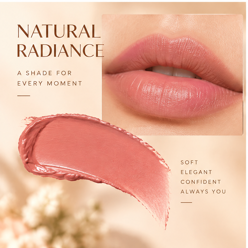 MELYVIO Rose Gold Metallic Bullet Lipstick