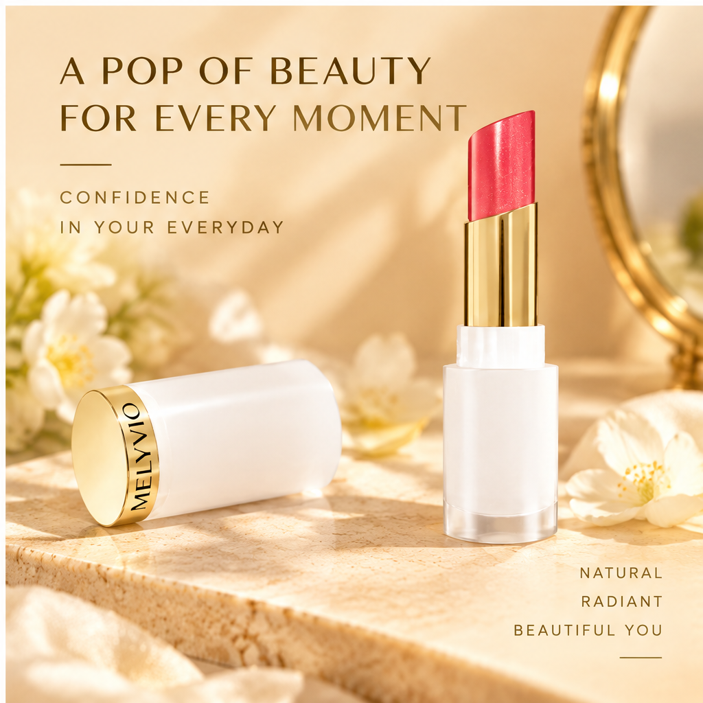 MELYVIO White Tube Shimmer Moisturizing Lipstick
