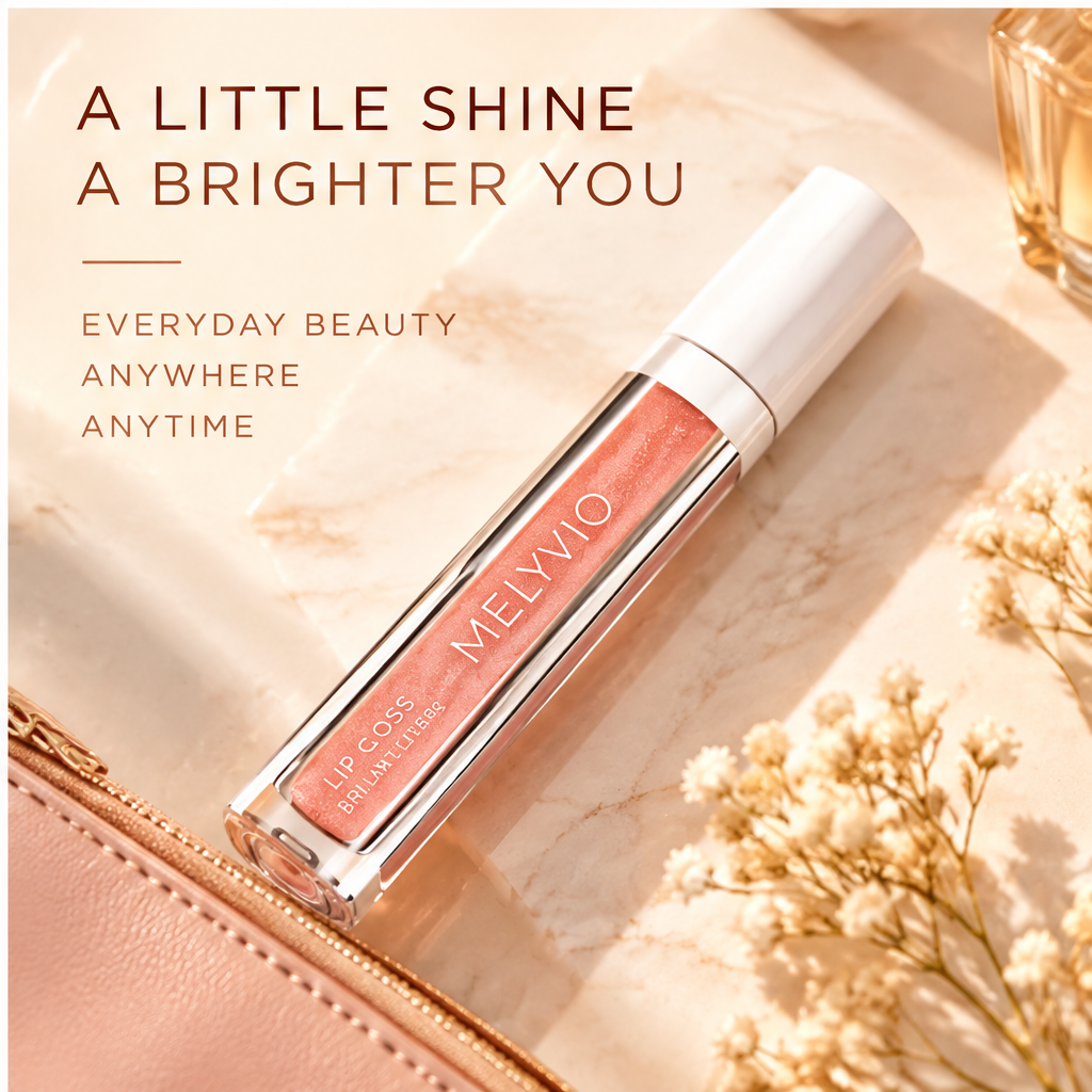 MELYVIO Lip Gloss Sparkling Moisturizing Tinted Lip Gloss