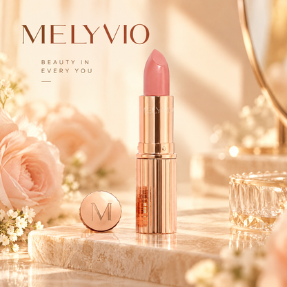 MELYVIO Rose Gold Metallic Bullet Lipstick