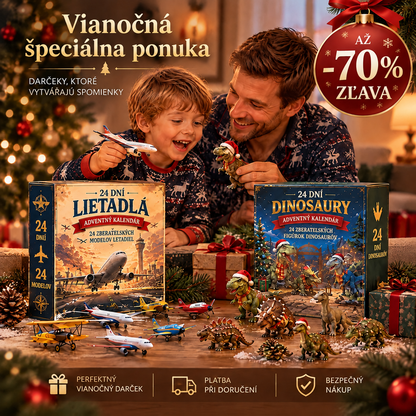 🔥🎄 Vianočné Dobrodružstvo: ✈️ 24 Dní Prekvapení – Letecká Flotila & Jurská Expedícia 🎁