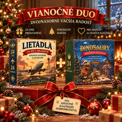 🔥🎄 Vianočné Dobrodružstvo: ✈️ 24 Dní Prekvapení – Letecká Flotila & Jurská Expedícia 🎁