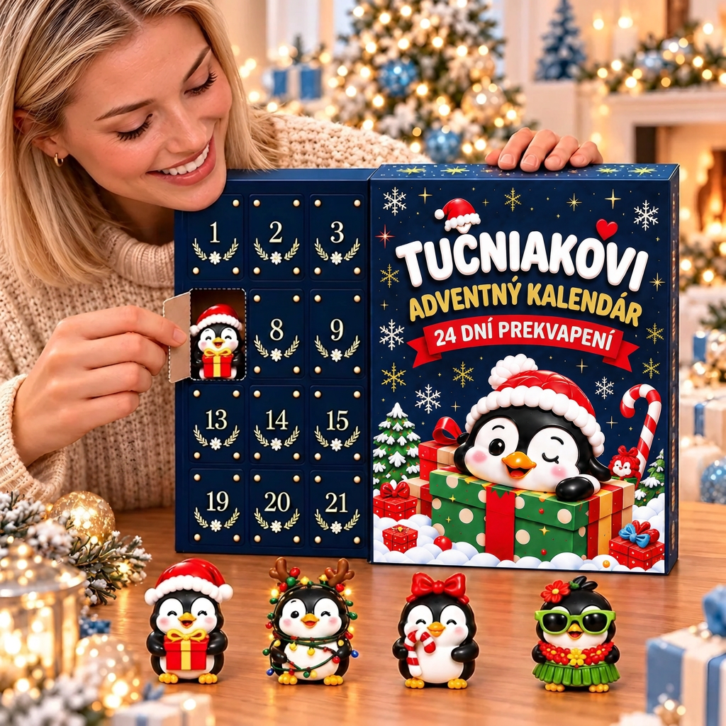 🔥🐧  Vianočná špeciálna ponuka: 50% zľava🎄- 24 Dní Plných Prekvapení s Tučniakmi – Vianočný Adventný Kalendár🎁1