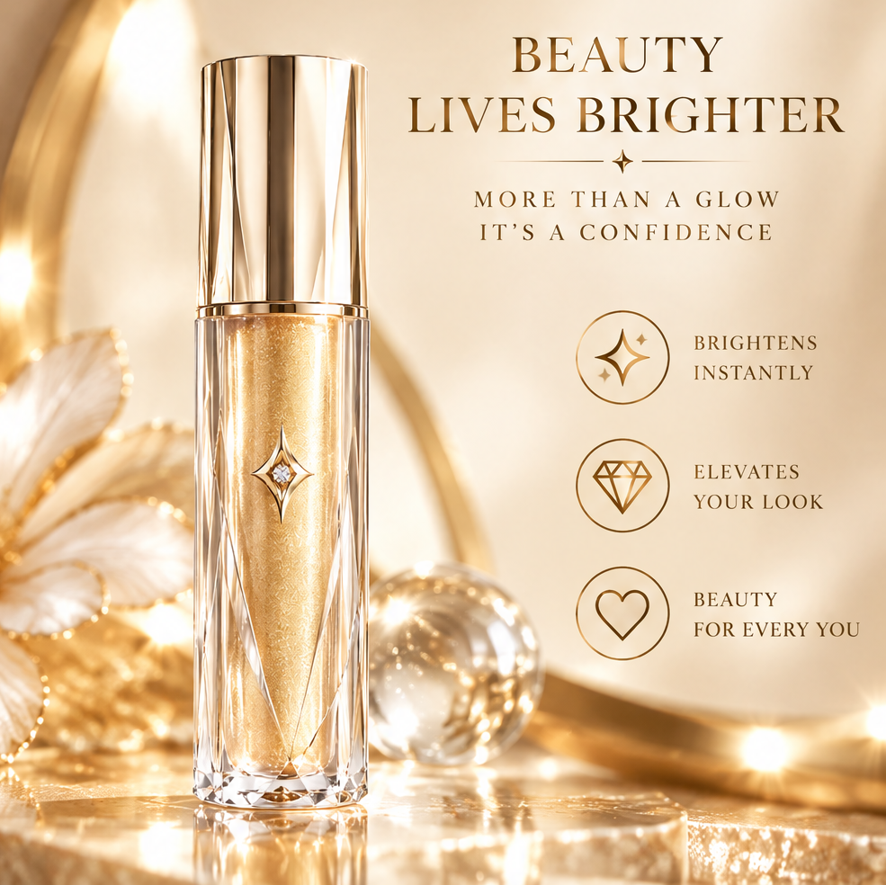 MELYVIO Golden Shimmer Liquid Lip Gloss