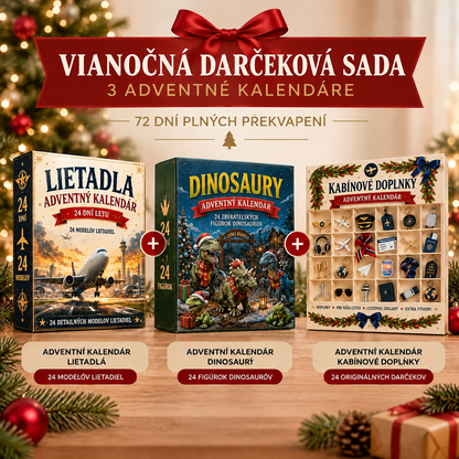 🔥🎄 Vianočné Dobrodružstvo: ✈️ 24 Dní Prekvapení – Letecká Flotila & Jurská Expedícia 🎁