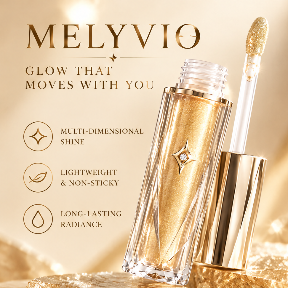 MELYVIO Golden Shimmer Liquid Lip Gloss
