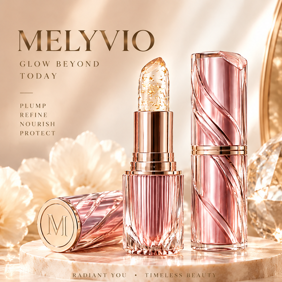MELYVIO Crystal Gold Flake Lip Balm
