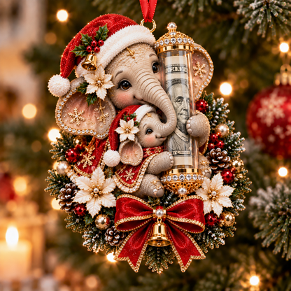 🎄Vianočná zľava 50 %🎁 Vianočná ozdoba s roztomilým zvieratkom na darovanie peňazí – ozdoba na vianočný stromček 🎖️