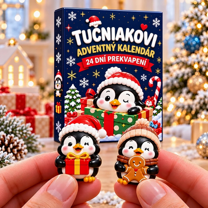 🔥🐧  Vianočná špeciálna ponuka: 50% zľava🎄- 24 Dní Plných Prekvapení s Tučniakmi – Vianočný Adventný Kalendár🎁1