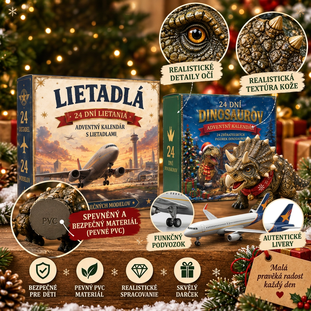 🔥🎄 Vianočné Dobrodružstvo: ✈️ 24 Dní Prekvapení – Letecká Flotila & Jurská Expedícia 🎁