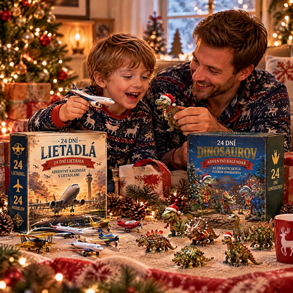 🔥🎄 Vianočné Dobrodružstvo: ✈️ 24 Dní Prekvapení – Letecká Flotila & Jurská Expedícia 🎁