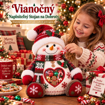 🎁 Vianočná ponuka — 50 % zľava! 🐧 Vianočná dóza na sladkosti s motívom vianočnej postavičky – multifunkčné balenie na maškrty a darčeky