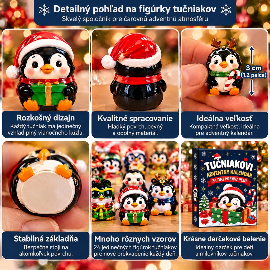 🔥🐧  Vianočná špeciálna ponuka: 50% zľava🎄- 24 Dní Plných Prekvapení s Tučniakmi – Vianočný Adventný Kalendár🎁1